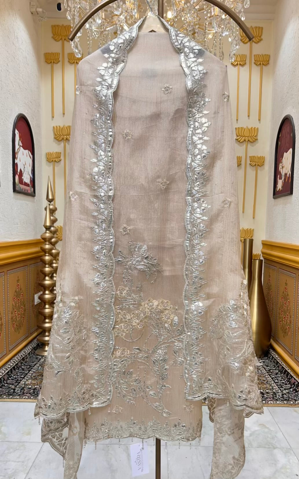 Ishra Leather Élan Suit (Peach)