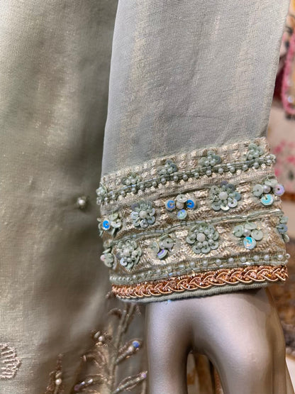 Mirzella Banarasi Charm Set (Powder Green)