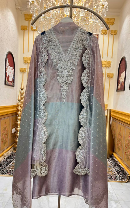 Rimzara DoriKaar Suit (Beige)