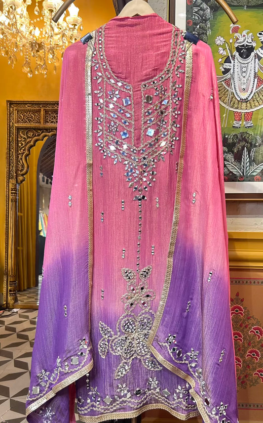 Chandrika Mirror Suit (Pink)