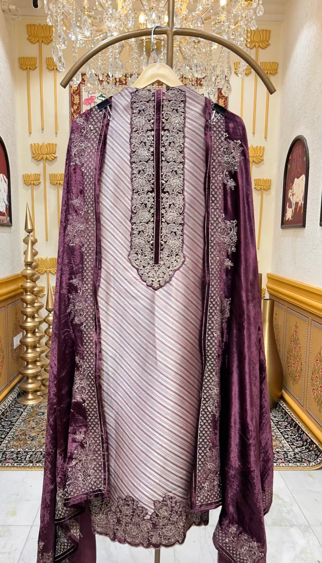 Zarwaab Banarasi Élan Suit (Pink)