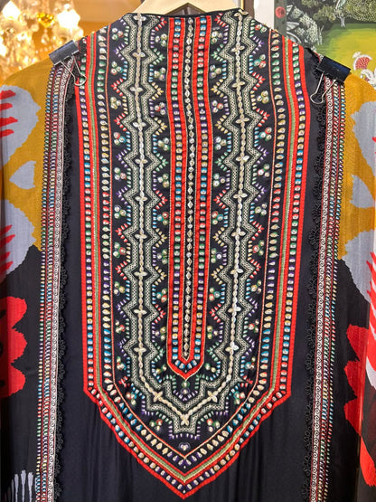 Zarehya Organza Suit (Black)