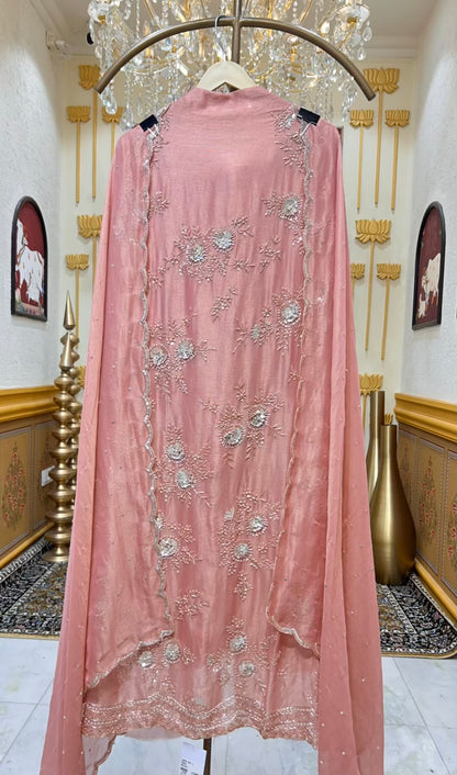 Zarisha Moti Chamak Suit (Peach)