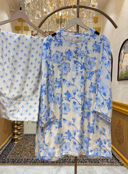 Ruhzaan Printed Farshi Co-ord