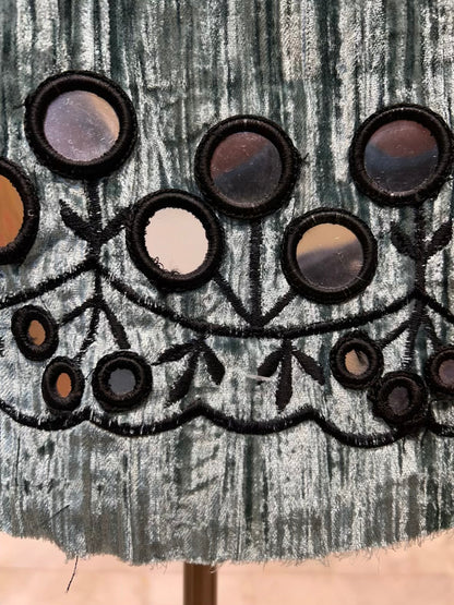 Mehrveen Crush Velvet Royale Suit (Blue)