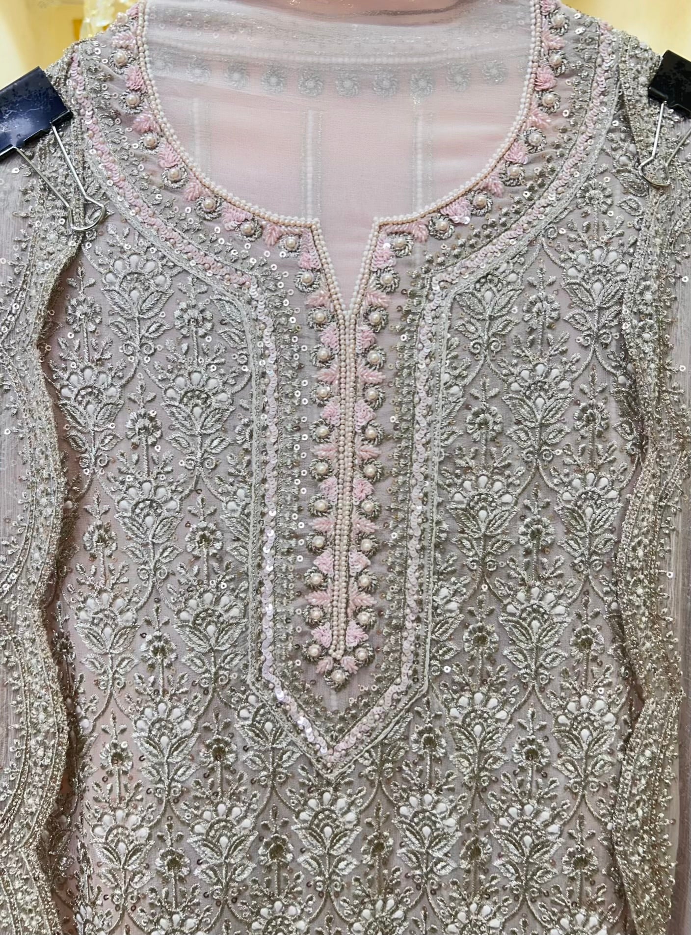 Elara Sequin Royale Suit (Baby Pink)