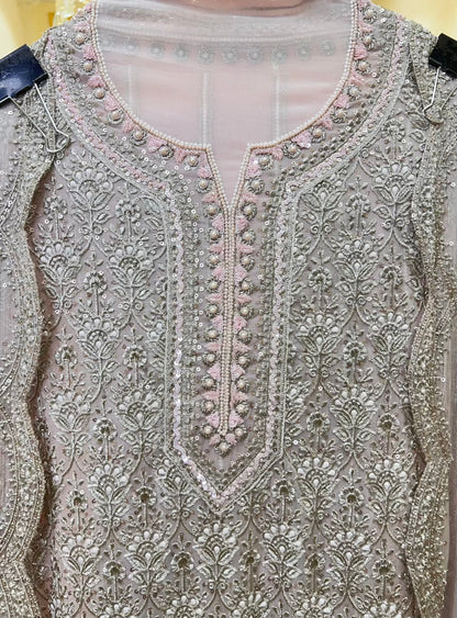 Elara Sequin Royale Suit (Baby Pink)