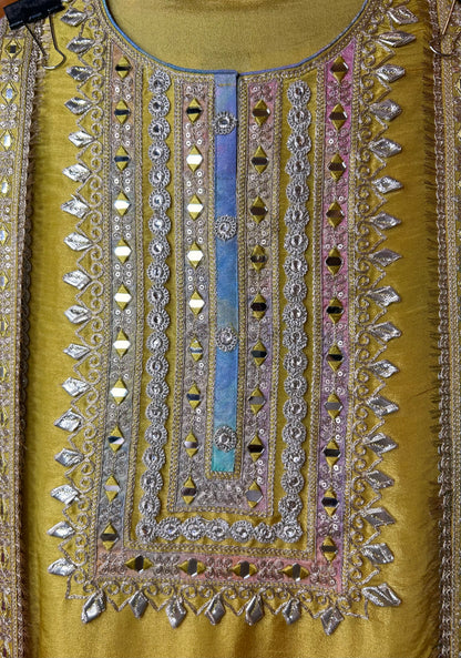 Miraaz Organza Suit (Yellow)