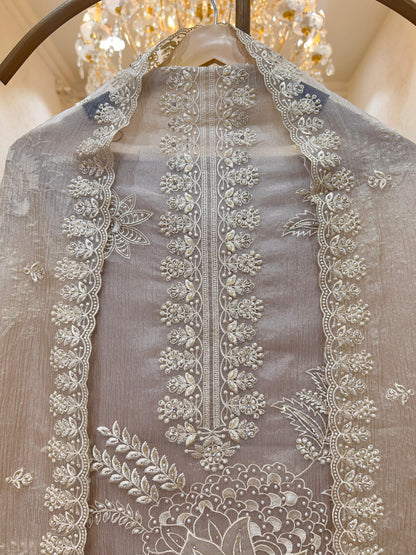 Mehrzeen Appliqué Tissue Suit