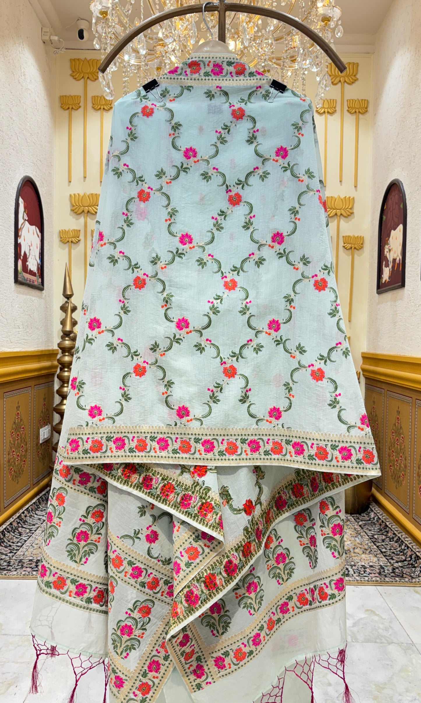 Rajvella Banarasi Chanderi Suit