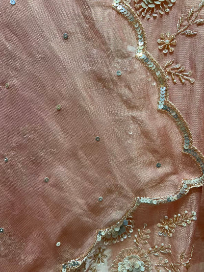 Zarisha Moti Chamak Suit (Peach)