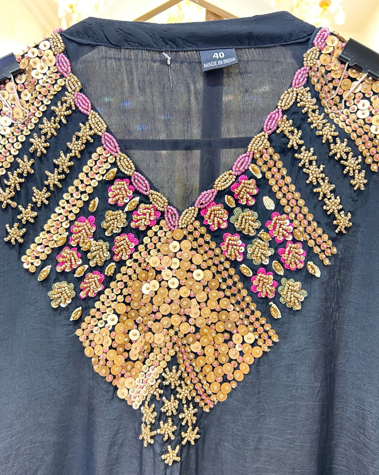 Mehrza Handcrafted Crêpe Co-ord Set