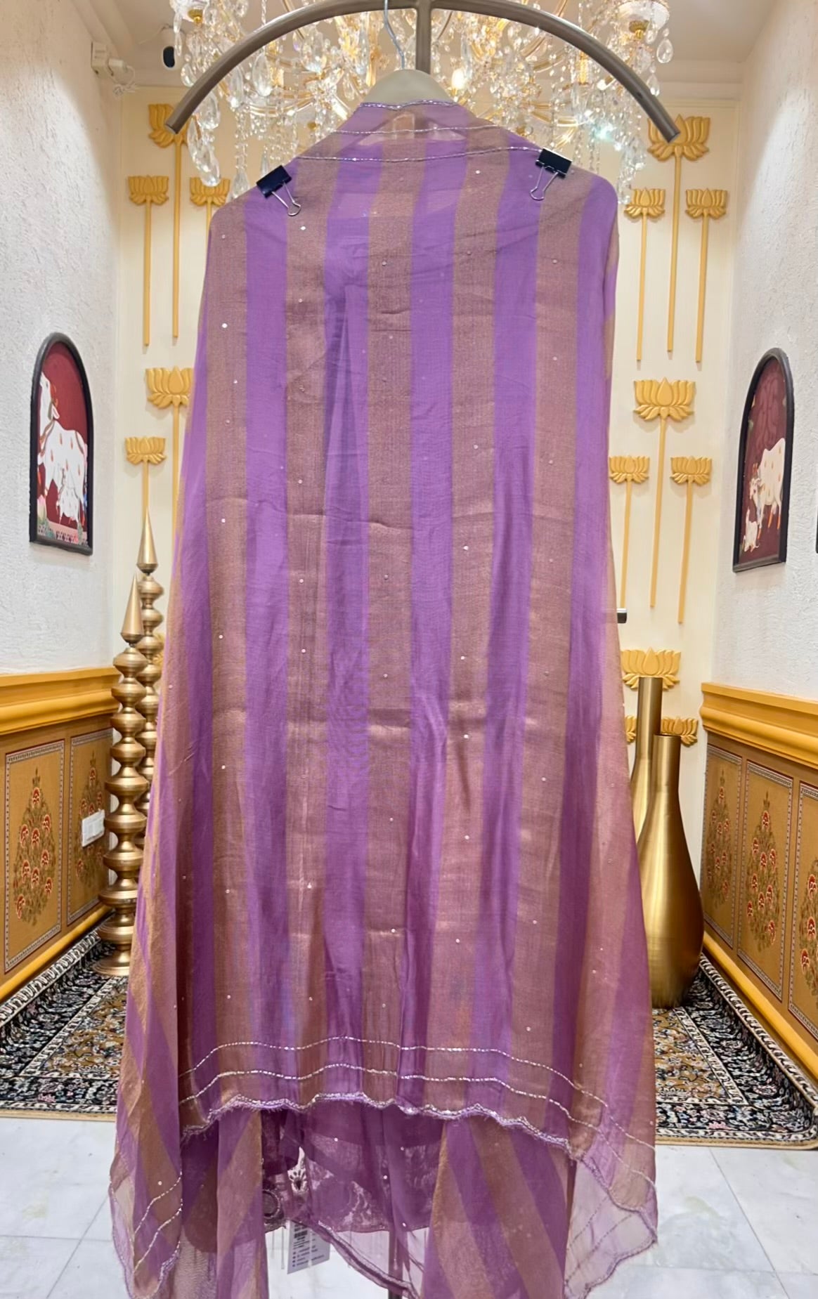 Mehira Banarasi Noor Suit (Purple)