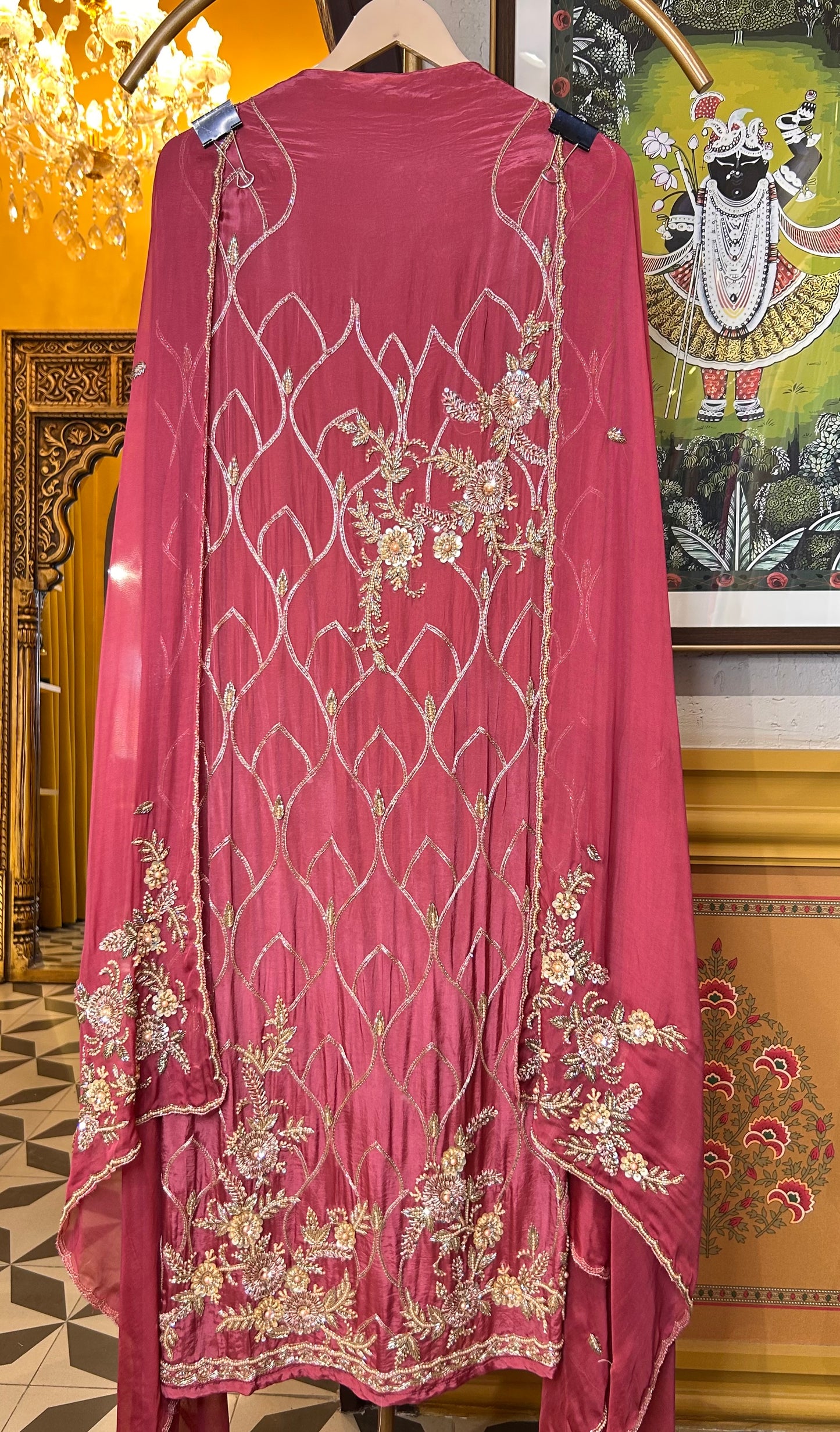 Inaaya Organza Suit (Pink)