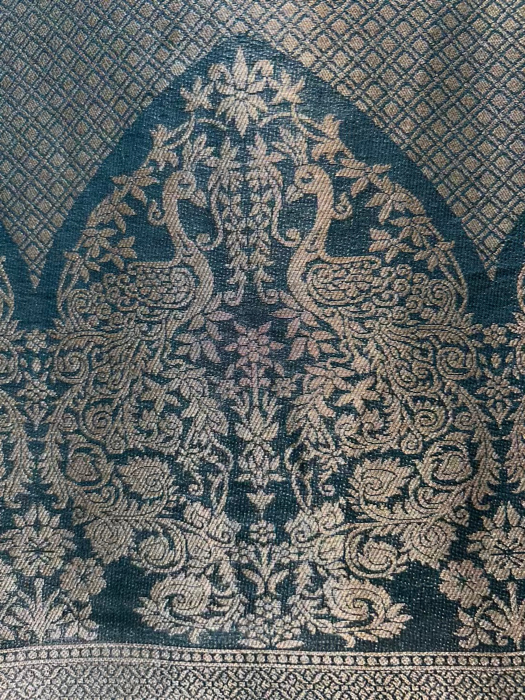 Ruhsana Brocade Suit (Green)