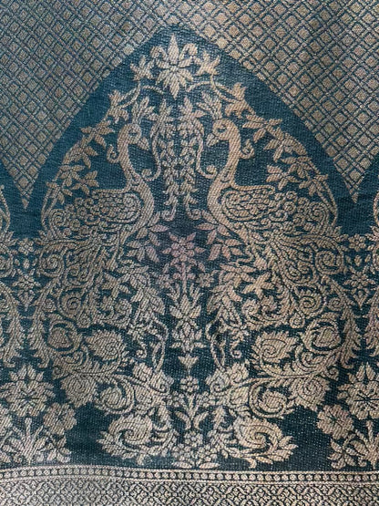 Ruhsana Brocade Suit (Green)