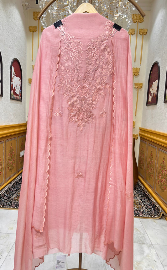 Ishara Mul Naqsh Suit (Peach)