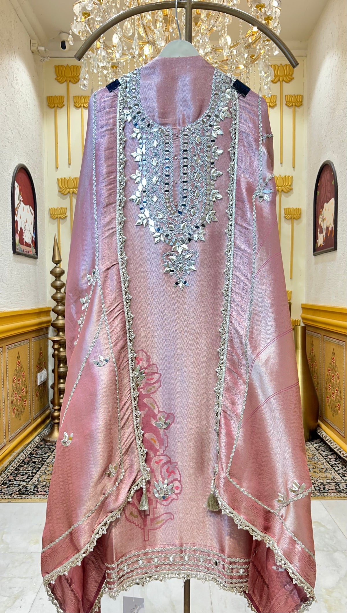 Itrza Brocade Silk Suit