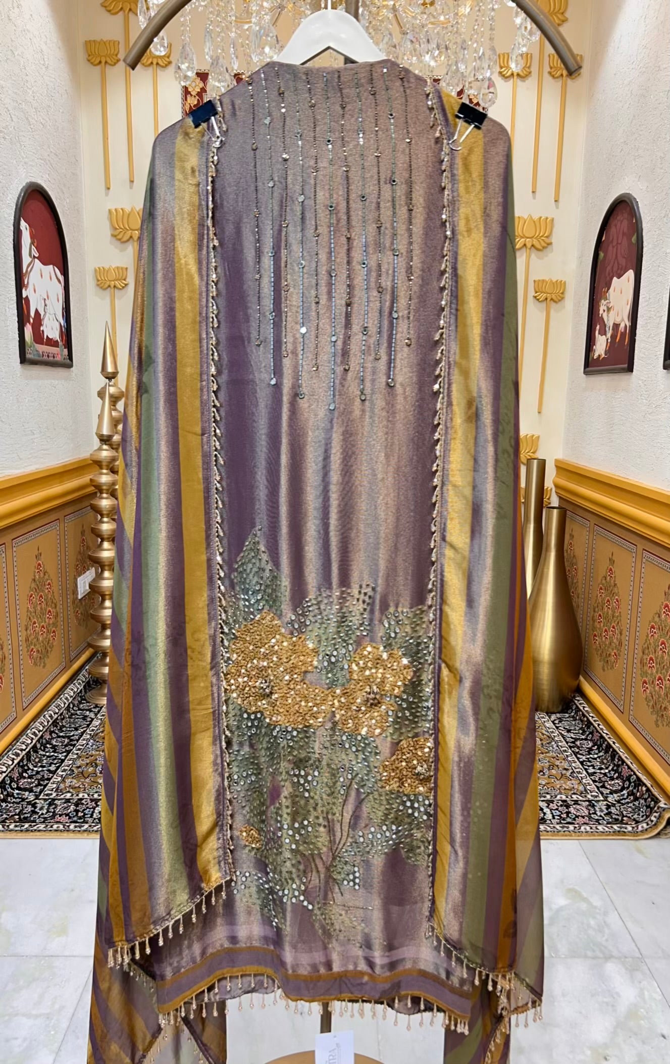 Rimaira Organza Grace Suit (Brown)