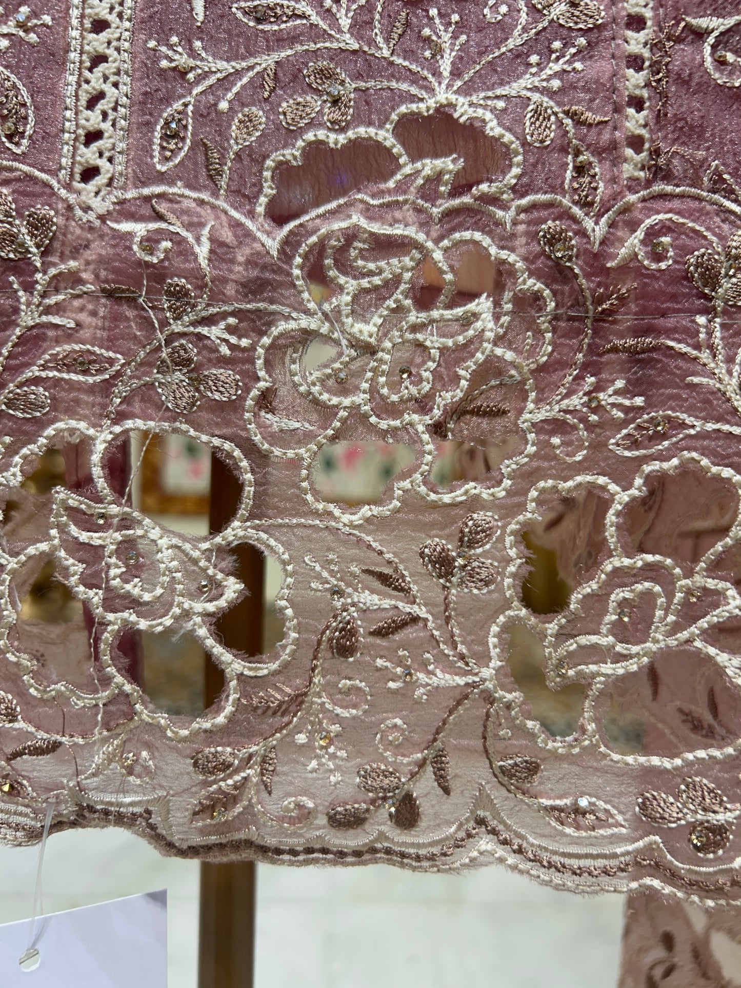 Sahira Thread & Lace Suit (Grey)