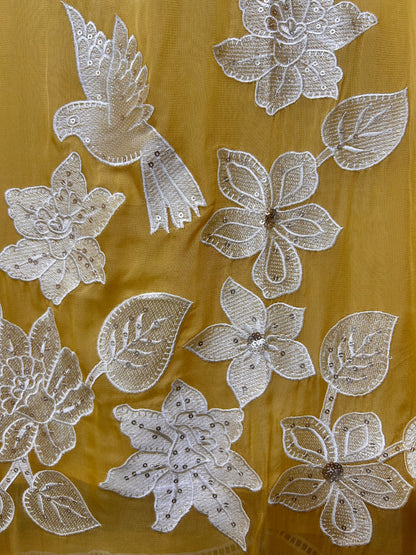 Gulaab Organza Suit (Yellow)