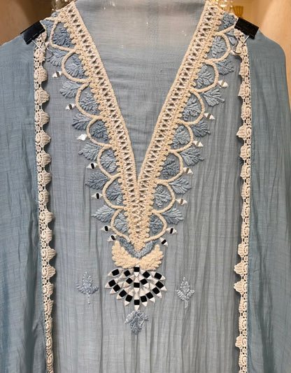 Zehra Mul Lace Élan Suit (Blue)