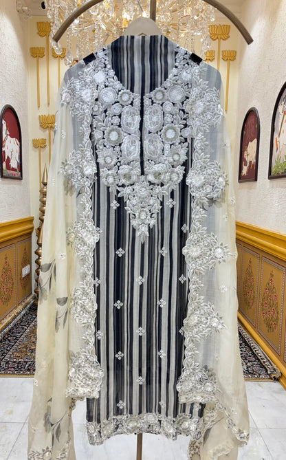 Ira Thread Chanderi Suit