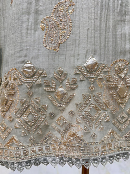 Aavya Leathercraft Chanderi Suit