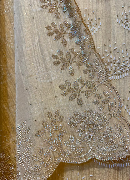 Riyara Handcrafted Veil Suit (Light Yellow)