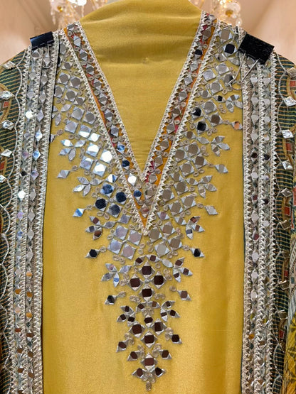 Noorvi Sheesha Shimmer Suit