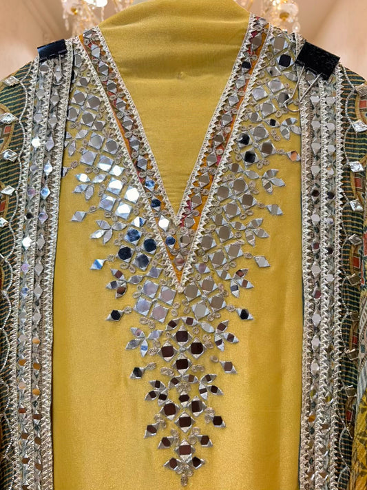 Noorvi Sheesha Shimmer Suit