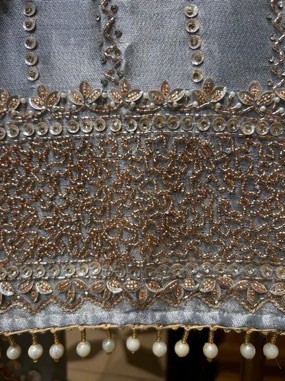 Ruhmehar Organza Suit (Blue)