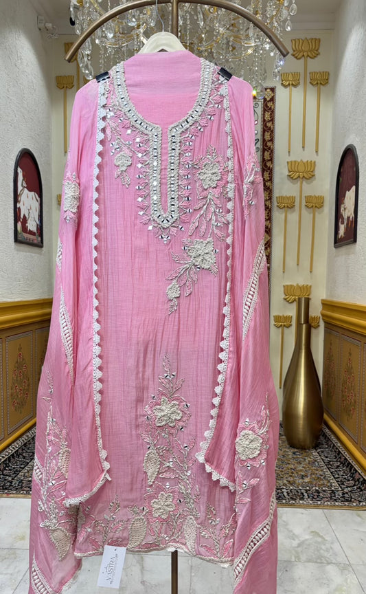 Sahira Aaina Dori Suit (Pink)