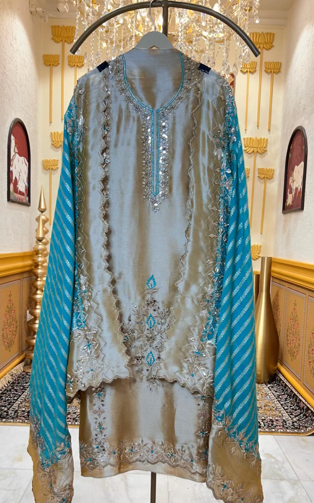 Averiha Brocade Suit (Yellow)