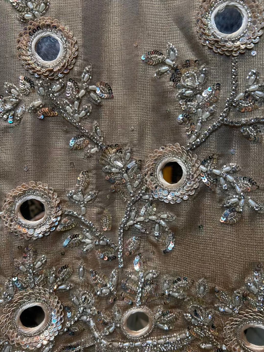 Seranza Organza Suit (Beige)