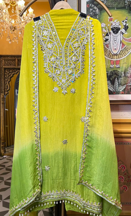 Chaand-e-Zevar (Lemon Green)