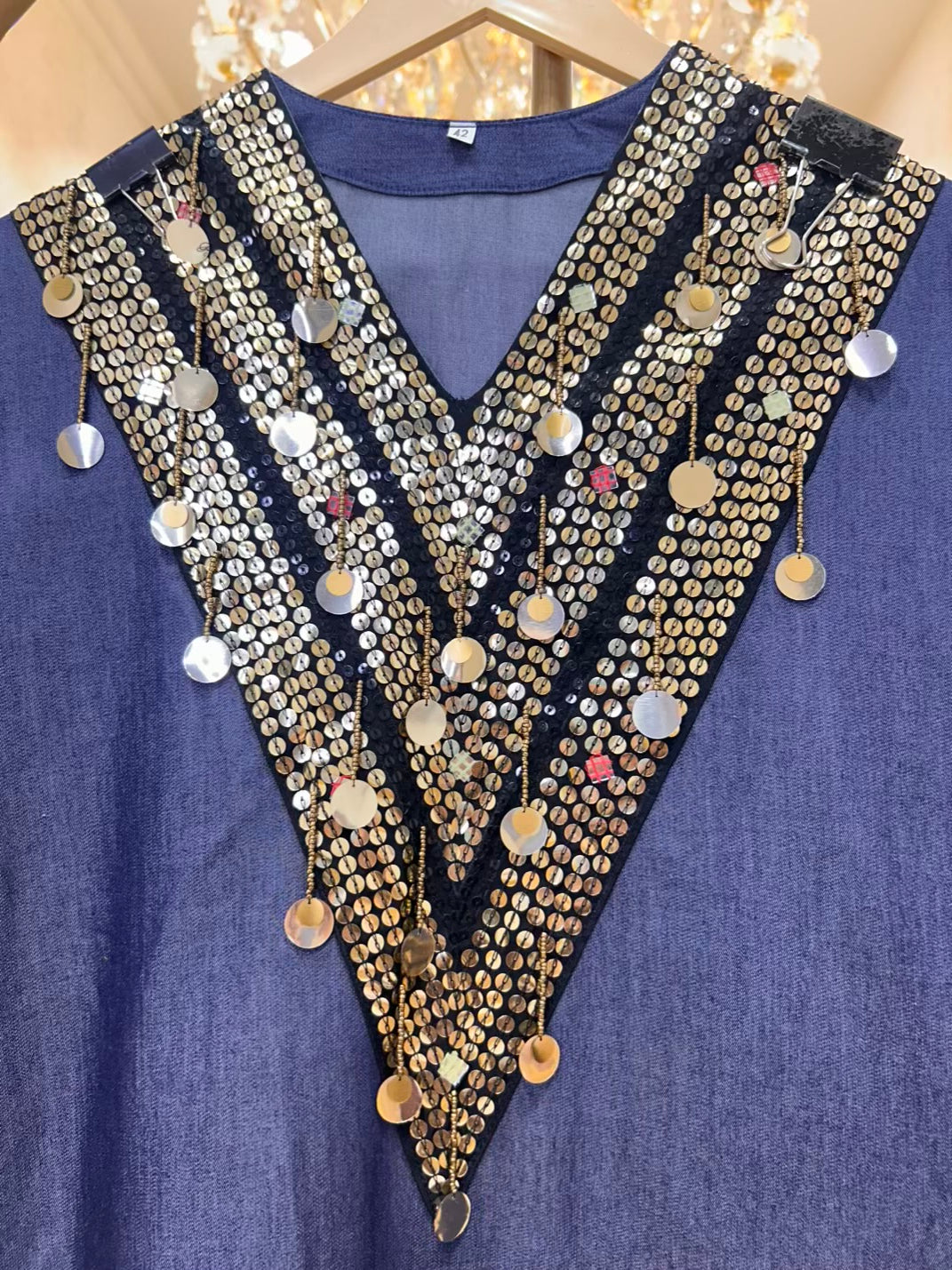Evara Sequin Dori One-Piece