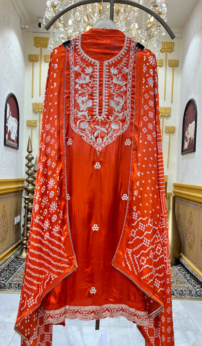 Muraqqa Gaji Silk Suit