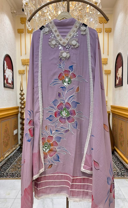 Eshra Handpaint Mirror Mul Suit