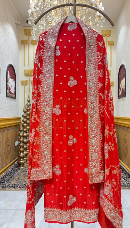 Varnika Organza Banarasi Suit
