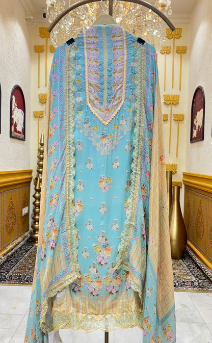 Sia Lace Muslin Suit