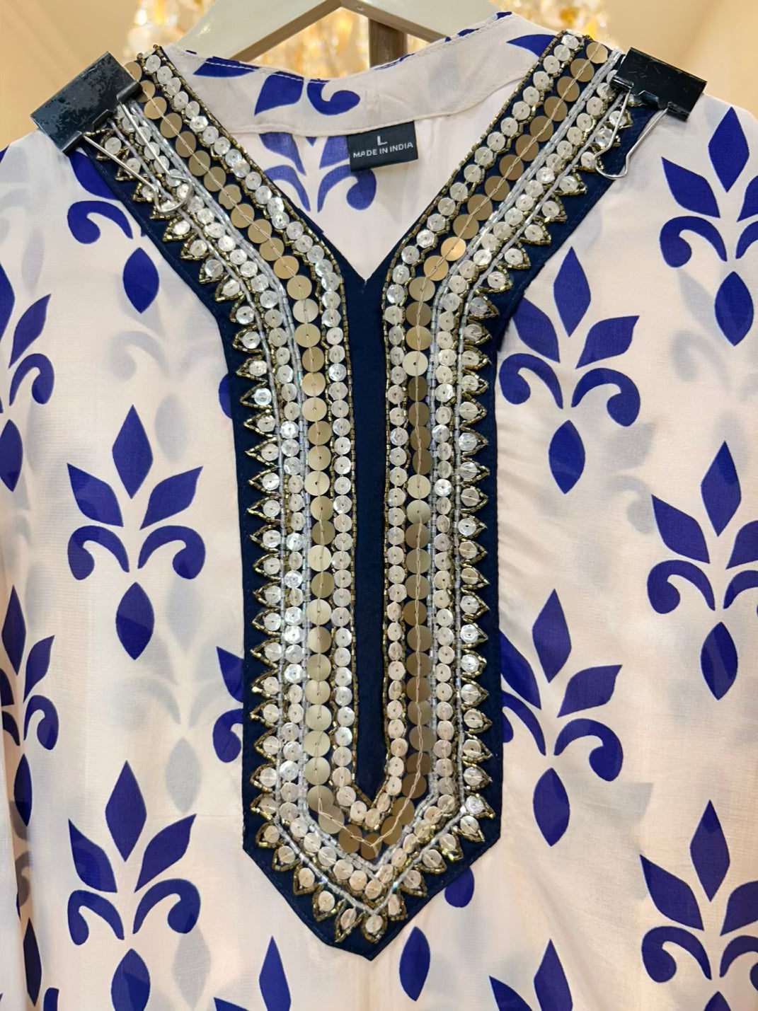 Vireya Printed Handwork Farshi Set