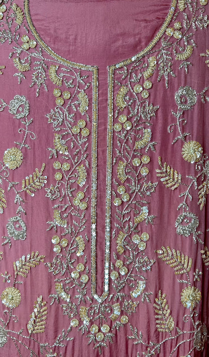 Zyrah Organza Suit (Pink) ji