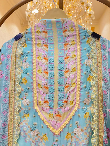 Sia Lace Muslin Suit