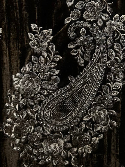 Afsar-E-Velvet Suit (Black)