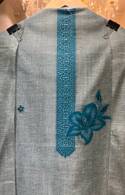 Ishvani Linen Suit (Blue)