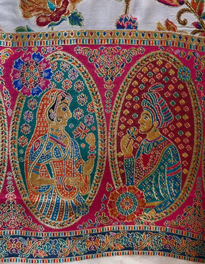 Mehzeen Banarasi Suit (Ivory)