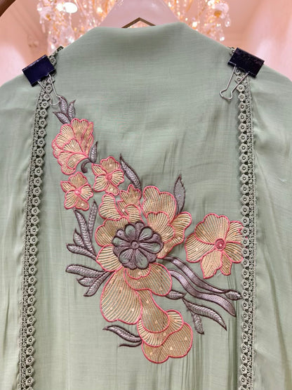 Elmyra Sequin Resham Chanderi Suit
