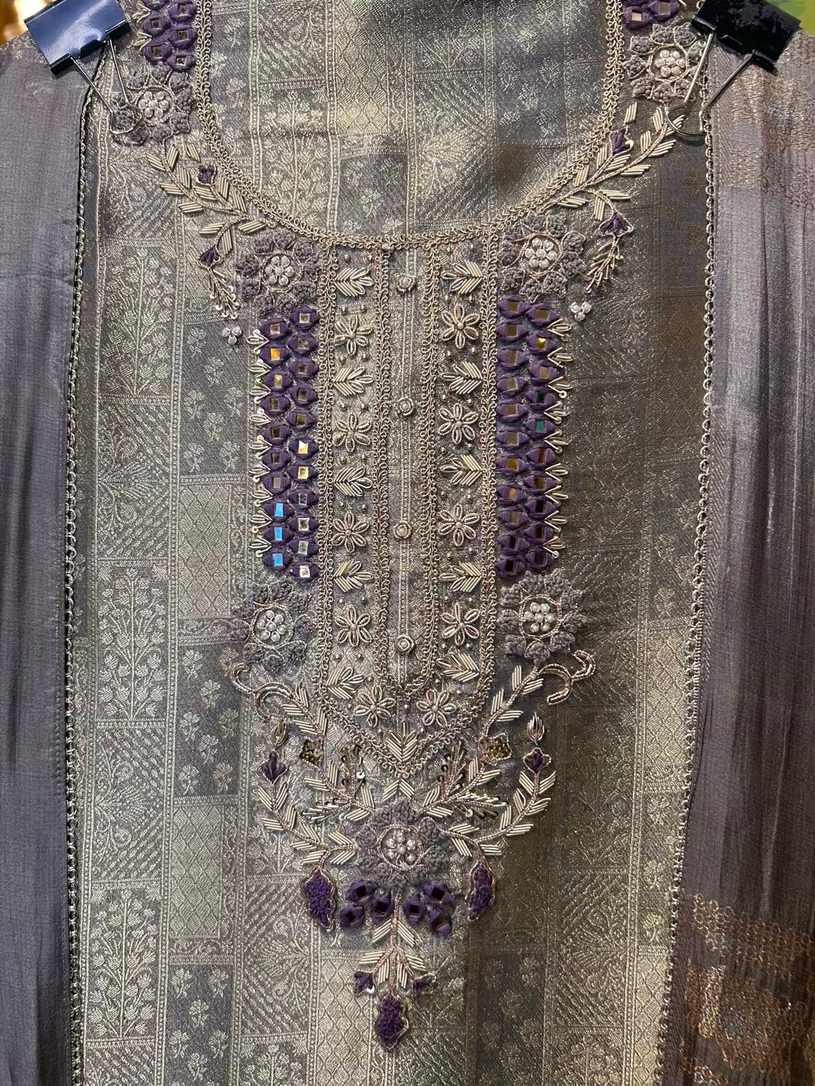 Zarfira Brocade Suit (Lavender)