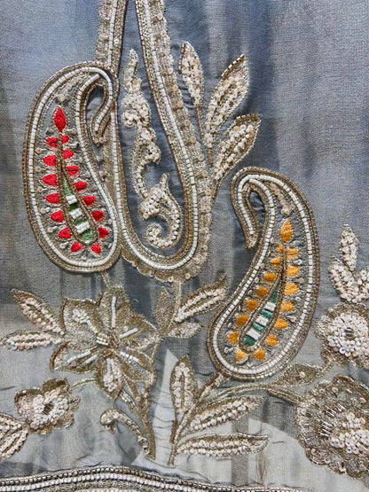 Zehraani Cutdana Élan Suit (Blue)